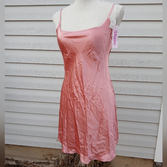 Athene Dresses & Skirts - SOLD! 100% Silk Lingerie Dress, NWT, Vintage, 🪸 Coral Colored